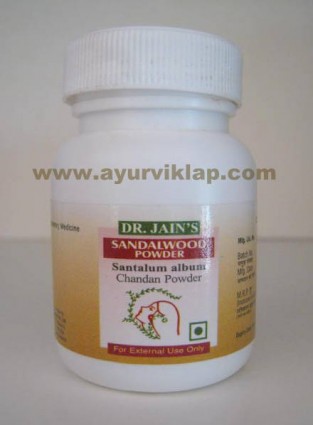 Dr. Jain's, Ayurvedic SANDALWOOD POWDER, 25g, Santalum Album, For Rejuvenating Skin